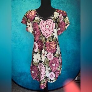 Vintage 90s Floral Slip Dress Cottagecore Western Fairy Grunge